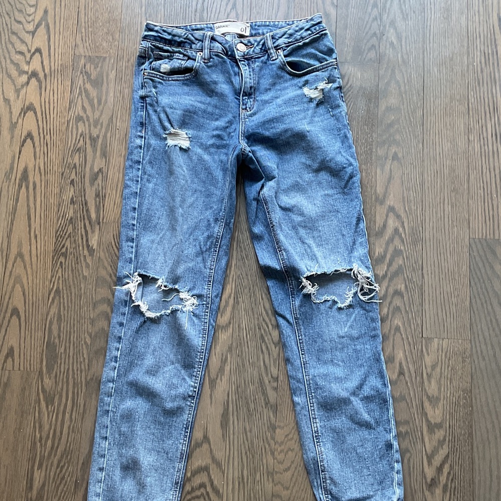Garage destroyed skinny jeans 01